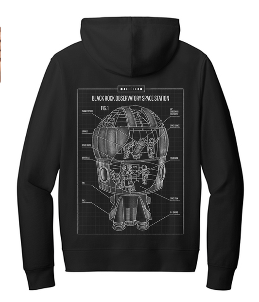 Space Station Zippered Hoodie