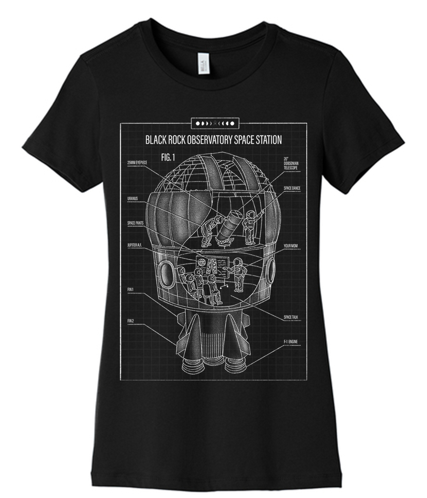 Space Station Fitted Tee