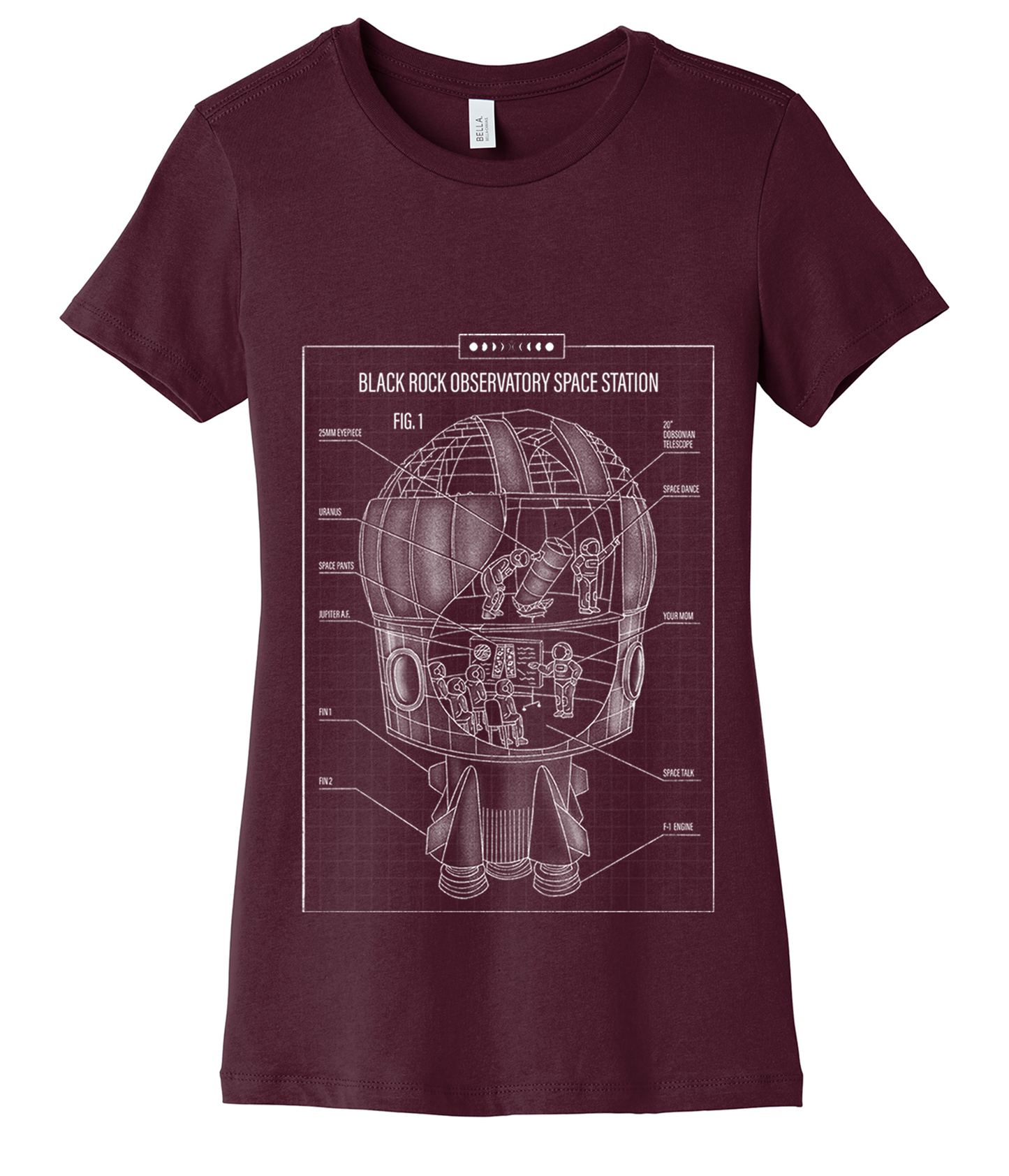 Space Station Fitted Tee